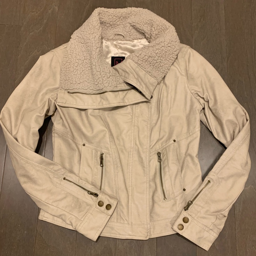 Faux leather jacket